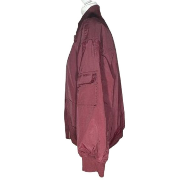 NWT a.n.a. Women's Wine Front Zipper Winter Faux Fur Lining Coat Size Large - Picture 6 of 8